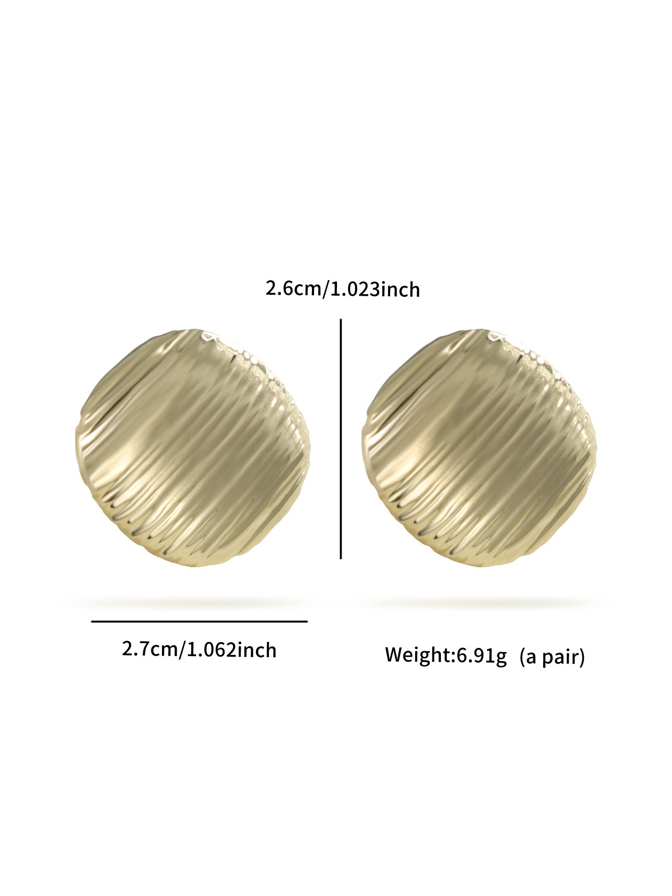 Daily -Fashionable new ABS material atmospheric retro clamshell shape&geometric earrings