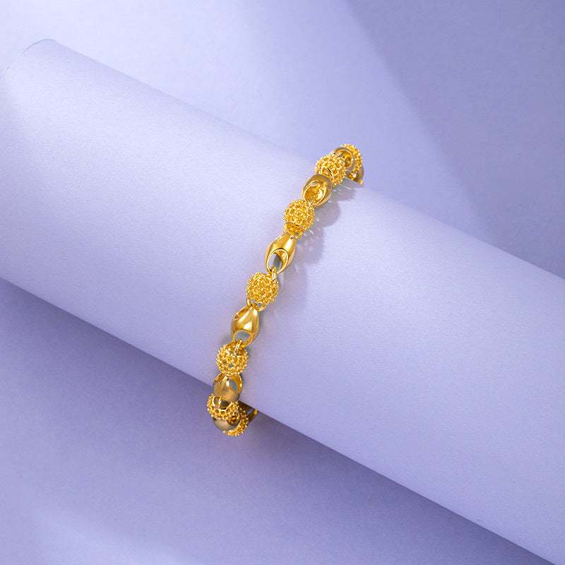 Alloy hollow smooth exquisite bracelet