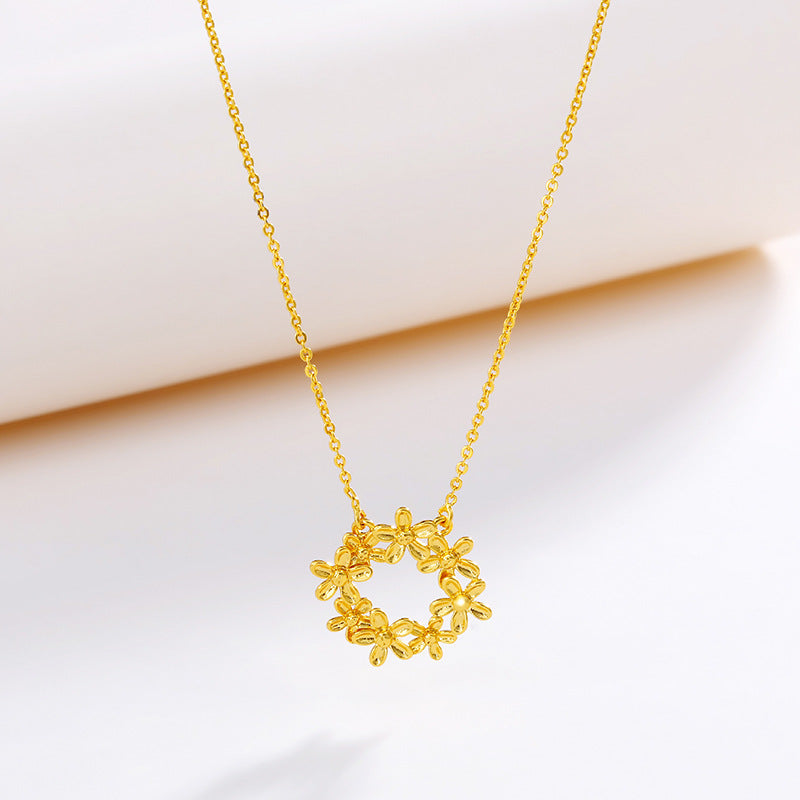 Flower accessory collarbone chain