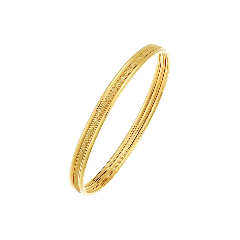 24K gold plated multi circle bracelet