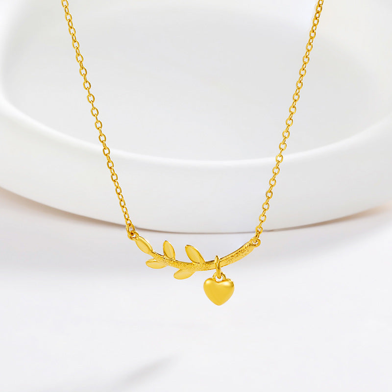 Leaf Love Pendant Necklace