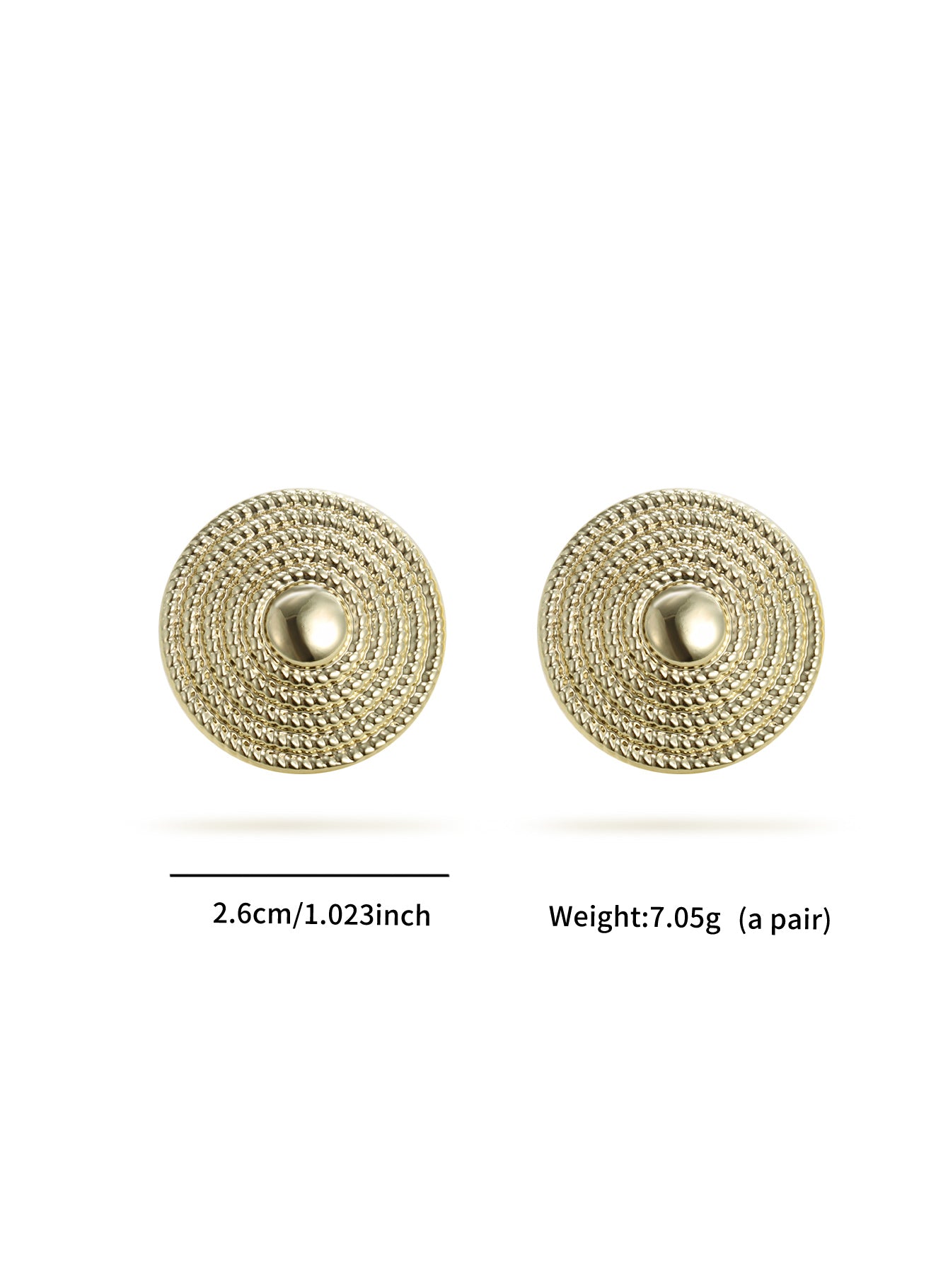 Daily -Fashionable new ABS material atmospheric retro clamshell shape&geometric earrings