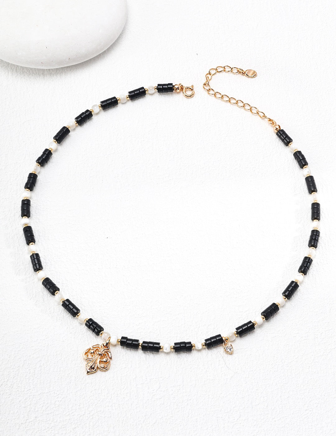 Black Agate Retro Style Set